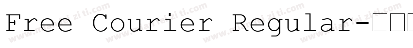 Free Courier Regular字体转换